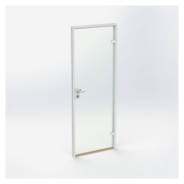 Glasdörr - Vit - M8: 790 x 2090 mm